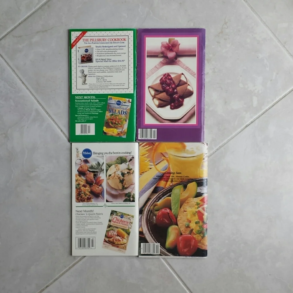 4 Pillsbury Recipes Magazines